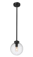 One Light Outdoor Pendant by Z-Lite - Laurent Collection, Black Finish - 599P8-BK