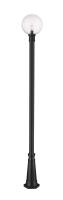 One Light Outdoor Post Mounted Fixture by Z-Lite - Laurent Collection, Black Finish - 599PHB-519P-BK