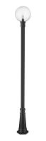 One Light Outdoor Post Mounted Fixture by Z-Lite - Laurent Collection, Black Finish - 599PHB-519P-BK