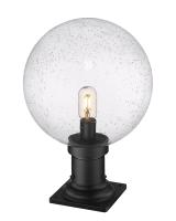 One Light Outdoor Pier Mounted Fixture by Z-Lite - Laurent Collection, Black Finish - 599PHB-533PM-BK