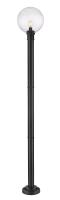 One Light Outdoor Post Mounted Fixture by Z-Lite - Laurent Collection, Black Finish - 599PHB-567P-BK