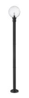 One Light Outdoor Post Mounted Fixture by Z-Lite - Laurent Collection, Black Finish - 599PHB-567P-BK