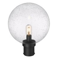 One Light Outdoor Post Mount Fixture by Z-Lite - Laurent Collection, Black Finish - 599PHB-BK