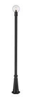 One Light Outdoor Post Mounted Fixture by Z-Lite - Laurent Collection, Black Finish - 599PHM-519P-BK
