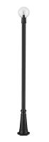 One Light Outdoor Post Mounted Fixture by Z-Lite - Laurent Collection, Black Finish - 599PHM-519P-BK