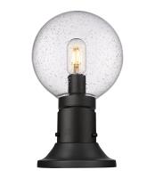 One Light Outdoor Pier Mounted Fixture by Z-Lite - Laurent Collection, Black Finish - 599PHM-553PM-BK