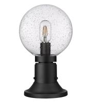 One Light Outdoor Pier Mounted Fixture by Z-Lite - Laurent Collection, Black Finish - 599PHM-553PM-BK
