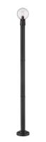 One Light Outdoor Post Mounted Fixture by Z-Lite - Laurent Collection, Black Finish - 599PHM-567P-BK