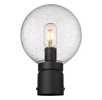One Light Outdoor Post Mount Fixture by Z-Lite - Laurent Collection, Black Finish - 599PHM-BK