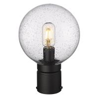 One Light Outdoor Post Mount Fixture by Z-Lite - Laurent Collection, Black Finish - 599PHM-BK