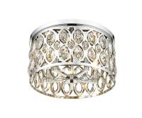 Five Light Flush Mount by Z-Lite - Dealey Collection, Chrome Finish - 6010F18CH