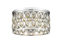 Five Light Flush Mount by Z-Lite - Dealey Collection, Chrome Finish - 6010F18CH