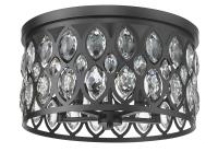 Five Light Flush Mount by Z-Lite - Dealey Collection, Matte Black Finish - 6010F18MB