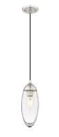 One Light Pendant by Z-Lite - Arden Collection, Brushed Nickel Finish - 651P-BN