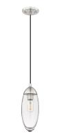 One Light Pendant by Z-Lite - Arden Collection, Brushed Nickel Finish - 651P-BN