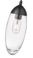 One Light Pendant by Z-Lite - Arden Collection, Matte Black Finish - 651P-MB