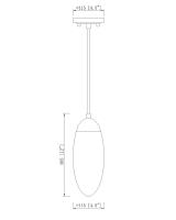 One Light Pendant by Z-Lite - Arden Collection, Matte Black Finish - 651P-MB