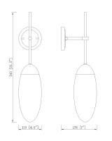 One Light Wall Sconce by Z-Lite - Arden Collection, Brushed Nickel Finish - 651S-BN