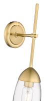 One Light Wall Sconce by Z-Lite - Arden Collection, Rubbed Brass Finish - 651S-RB