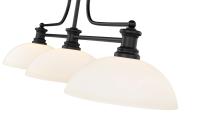 Three Light Billiard by Z-Lite - Melange Collection, Matte Black Finish - 725-3MB-DMO14