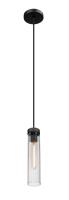 One Light Pendant by Z-Lite - Beau Collection, Matte Black Finish - 740P-MB