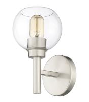 One Light Wall Sconce by Z-Lite - Sutton Collection, Brushed Nickel Finish - 7502-1S-BN