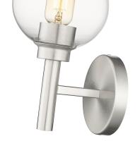 One Light Wall Sconce by Z-Lite - Sutton Collection, Brushed Nickel Finish - 7502-1S-BN