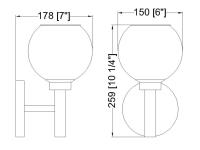 One Light Wall Sconce by Z-Lite - Sutton Collection, Chrome Finish - 7502-1S-CH