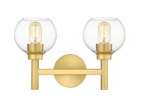 Two Light Vanity by Z-Lite - Sutton Collection, Brushed Gold Finish - 7502-2V-BG