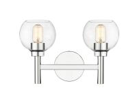 Two Light Vanity by Z-Lite - Sutton Collection, Chrome Finish - 7502-2V-CH