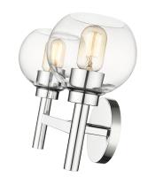 Two Light Vanity by Z-Lite - Sutton Collection, Chrome Finish - 7502-2V-CH