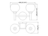 Two Light Vanity by Z-Lite - Sutton Collection, Matte Black Finish - 7502-2V-MB