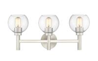 Three Light Vanity by Z-Lite - Sutton Collection, Brushed Nickel Finish - 7502-3V-BN