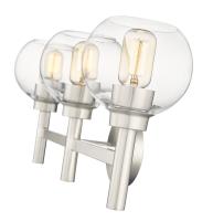 Three Light Vanity by Z-Lite - Sutton Collection, Brushed Nickel Finish - 7502-3V-BN