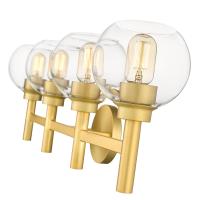 Four Light Vanity by Z-Lite - Sutton Collection, Brushed Gold Finish - 7502-4V-BG