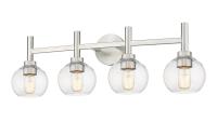Four Light Vanity by Z-Lite - Sutton Collection, Brushed Nickel Finish - 7502-4V-BN