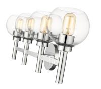 Four Light Vanity by Z-Lite - Sutton Collection, Chrome Finish - 7502-4V-CH