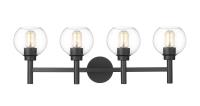 Four Light Vanity by Z-Lite - Sutton Collection, Matte Black Finish - 7502-4V-MB