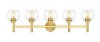Five Light Vanity by Z-Lite - Sutton Collection, Brushed Gold Finish - 7502-5V-BG