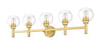 Five Light Vanity by Z-Lite - Sutton Collection, Brushed Gold Finish - 7502-5V-BG