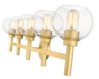 Five Light Vanity by Z-Lite - Sutton Collection, Brushed Gold Finish - 7502-5V-BG