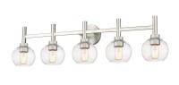 Five Light Vanity by Z-Lite - Sutton Collection, Brushed Nickel Finish - 7502-5V-BN