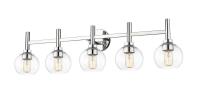 Five Light Vanity by Z-Lite - Sutton Collection, Chrome Finish - 7502-5V-CH