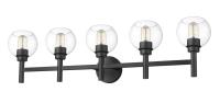 Five Light Vanity by Z-Lite - Sutton Collection, Matte Black Finish - 7502-5V-MB