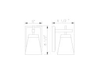 One Light Wall Sconce by Z-Lite - Lauren Collection, Chrome Finish - 819-1S-CH