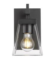 One Light Wall Sconce by Z-Lite - Lauren Collection, Matte Black Finish - 819-1S-MB