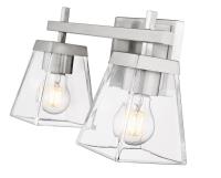 Two Light Vanity by Z-Lite - Lauren Collection, Brushed Nickel Finish - 819-2V-BN