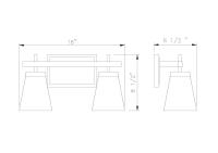 Two Light Vanity by Z-Lite - Lauren Collection, Brushed Nickel Finish - 819-2V-BN