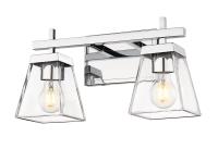 Two Light Vanity by Z-Lite - Lauren Collection, Chrome Finish - 819-2V-CH