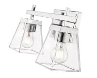 Two Light Vanity by Z-Lite - Lauren Collection, Chrome Finish - 819-2V-CH